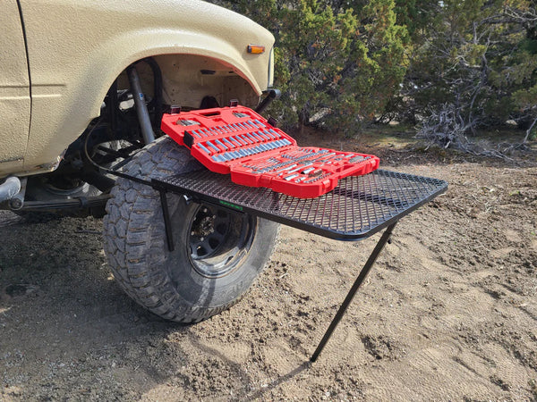 Tailgater Tire Table Large Aluminum Table