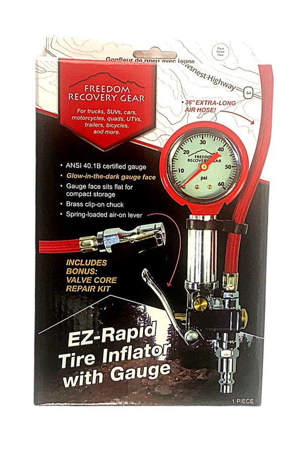 FRG Self-Contained EZ-Rapid Tire Deflation Tool with Gauge