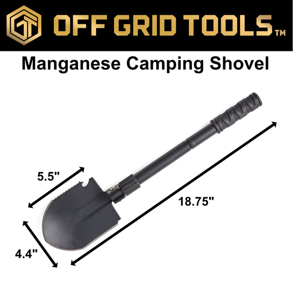 Off Grid Tools Manganese Camping Shovel